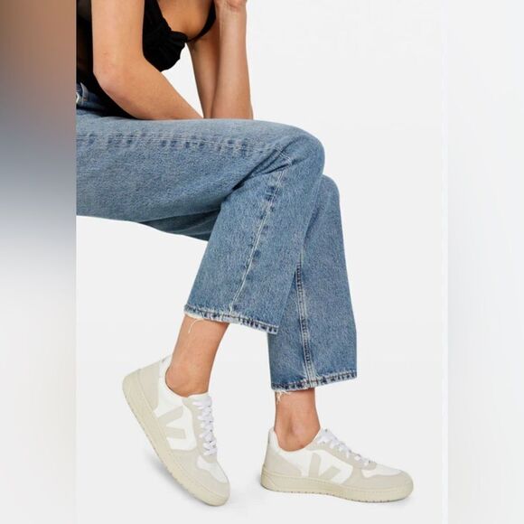 Veja V-10 B-MESH WHITE NATURAL PIERRE 37/6. New - Picture 3 of 17